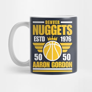 Denver Nuggets Gordon 50 Basketball Retro Mug